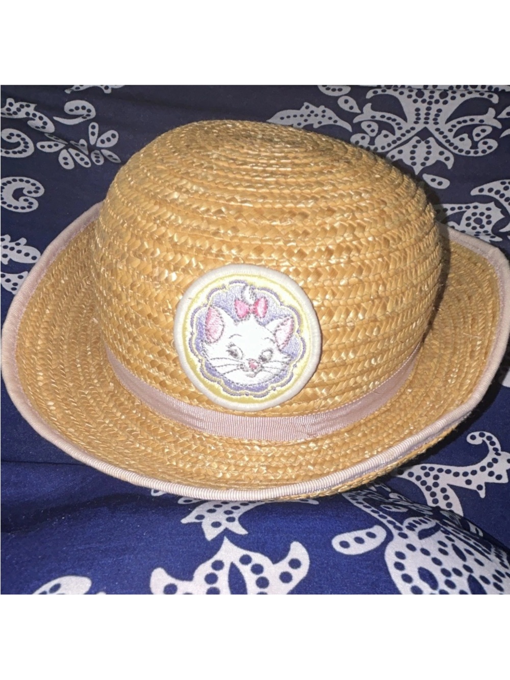 Rare Vintage Disney Aristocats Girls Medium Straw Hat